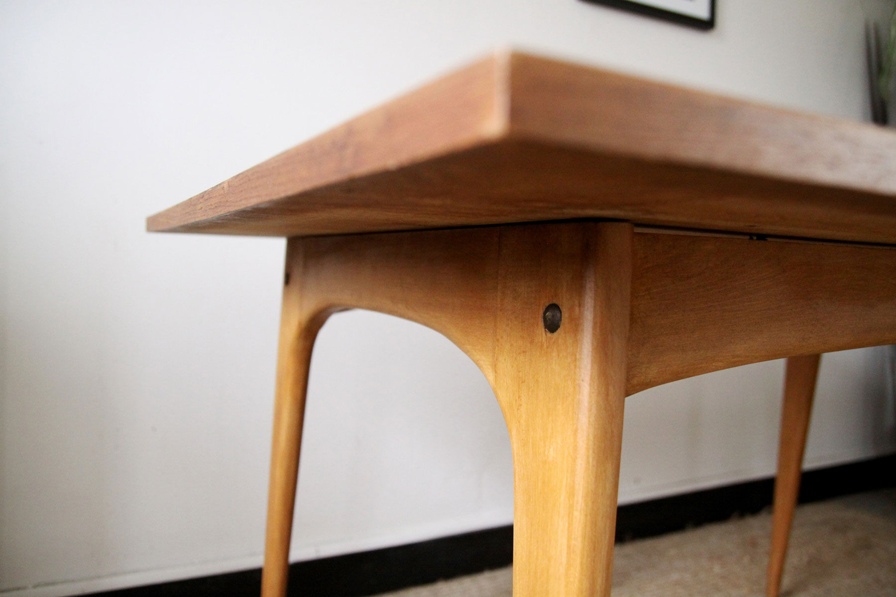 Vintage wooden dining table