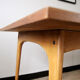 Table à manger en bois vintage