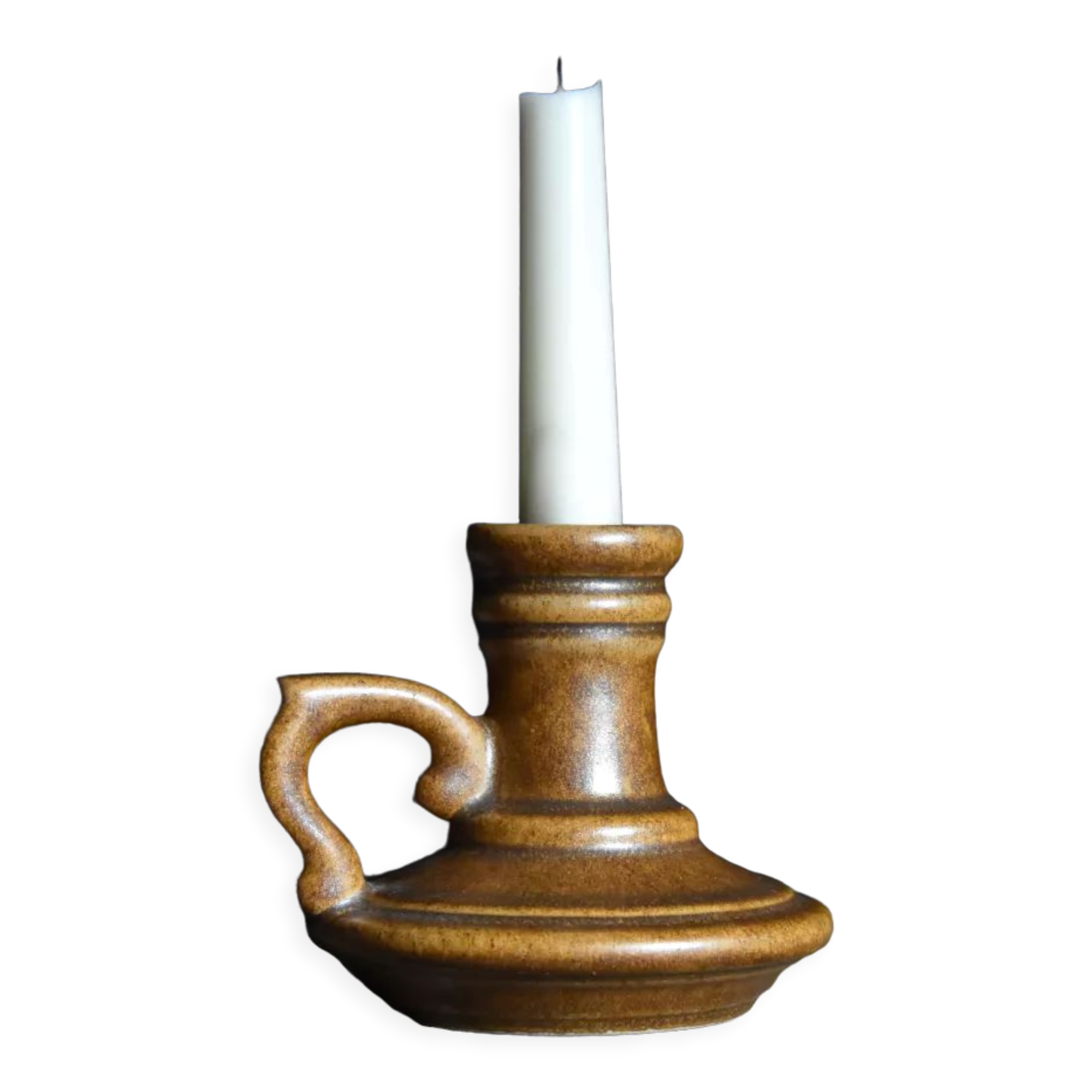 Maronne stoneware candle holder