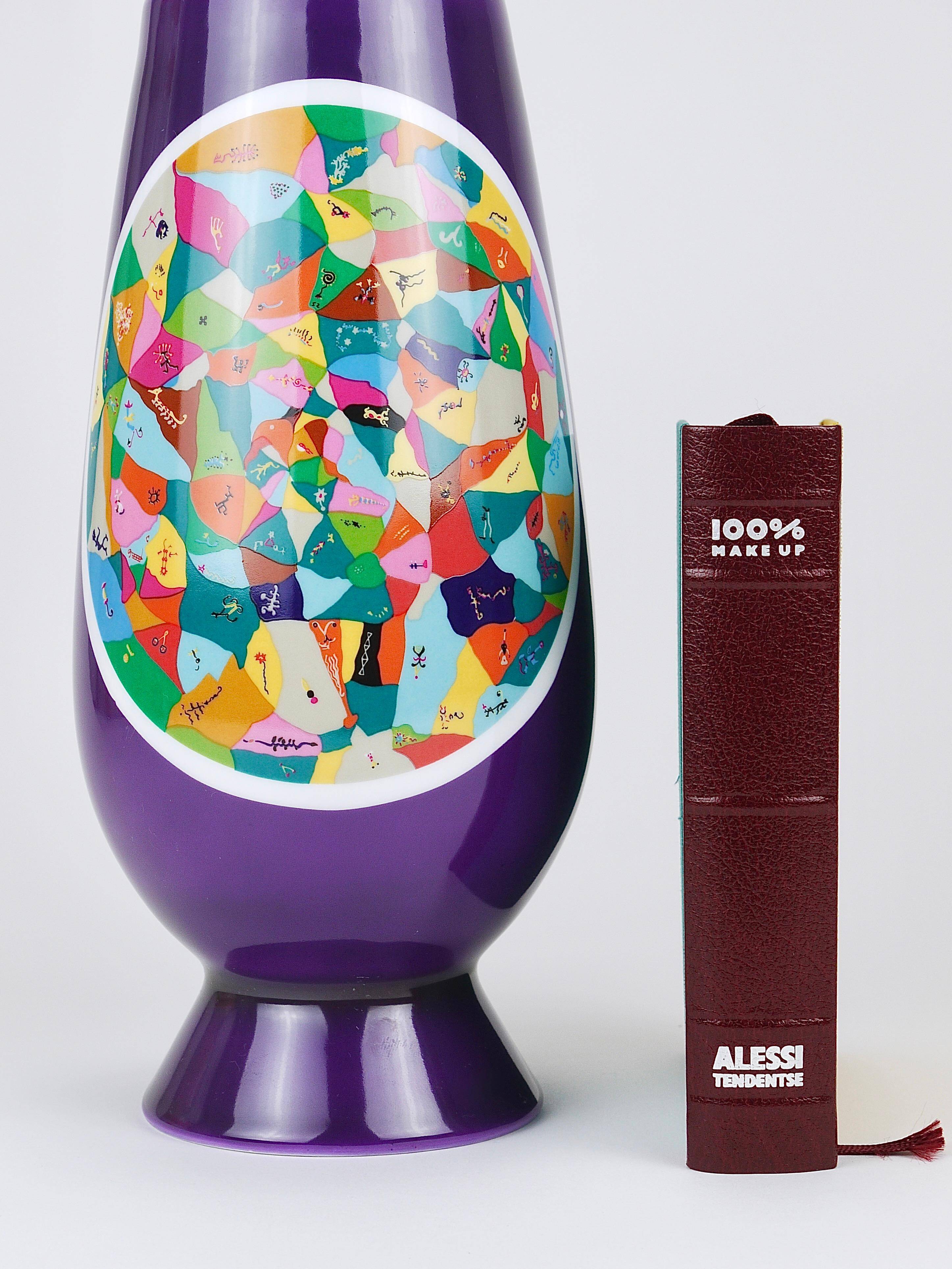 Alessandro Mendini x Luigi Ontani Limited Vase with Lid 100% Make-Up, Alessi, 1992