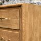 Commode pieds compas et chêne brut massif  1960