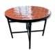 orange coffee table in handmade zellige from Morocco