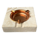 Brutalist ashtray by Fratelli Mannelli, travertine, Italy, circa 1970s
