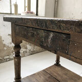 Artist studio oak draper table