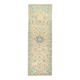 Tapis couloir vintage turc Oushak fait main en laine et coton orange 104x310
