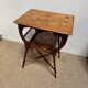 Table d’appoint / Lecture Style Esthétique Victorien, marqueterie 1880