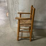 High straw chair for children