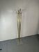 Mid-century Hollywood Regency standing acrylic and brass coat stand, 1970s