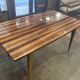 Table en ébène de Macassar laquée vers 1950