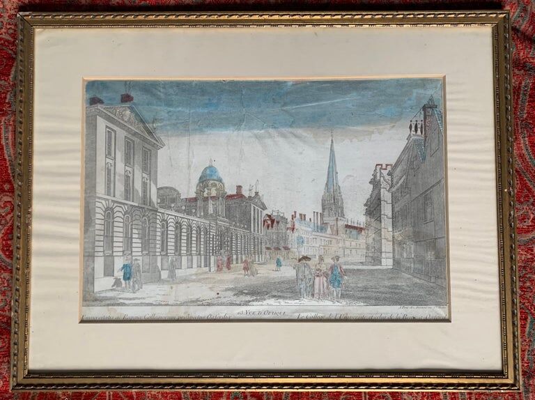 FRUSOTTE, optical view of Queen's College and Oxford University,