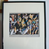 Abstract painting Daniel Bohbot vintage