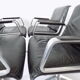 Wilkhahn Delta 2000 set of 4 black leather dining chairs by Delta Design