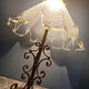 Large vintage Murano lamp, antique design light fixture.