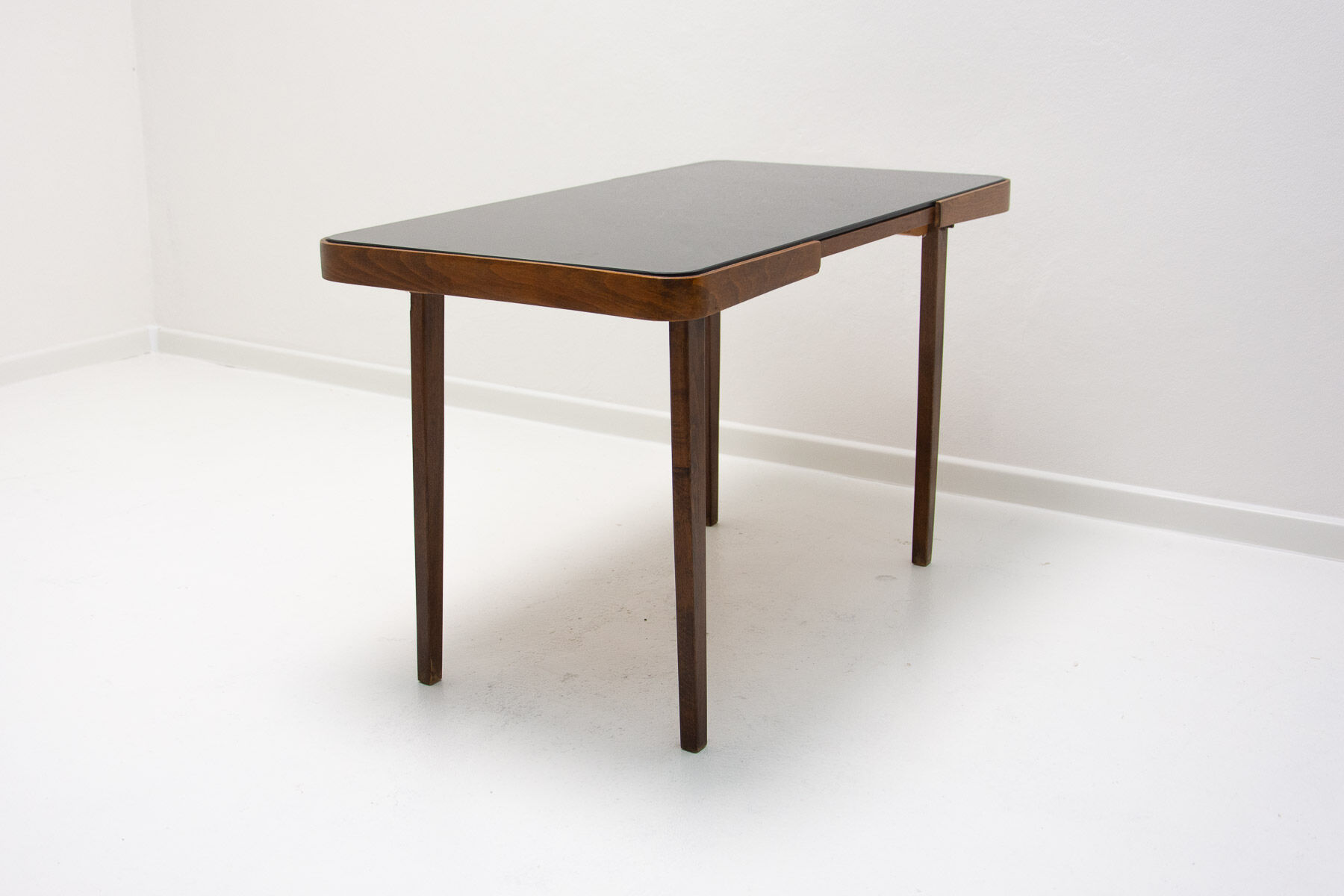 Mid century opaxite glass coffee table, 1960´s, Czechoslovakia