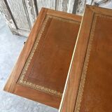 Directoire style flat desk circa 1960 in light cherry wood.