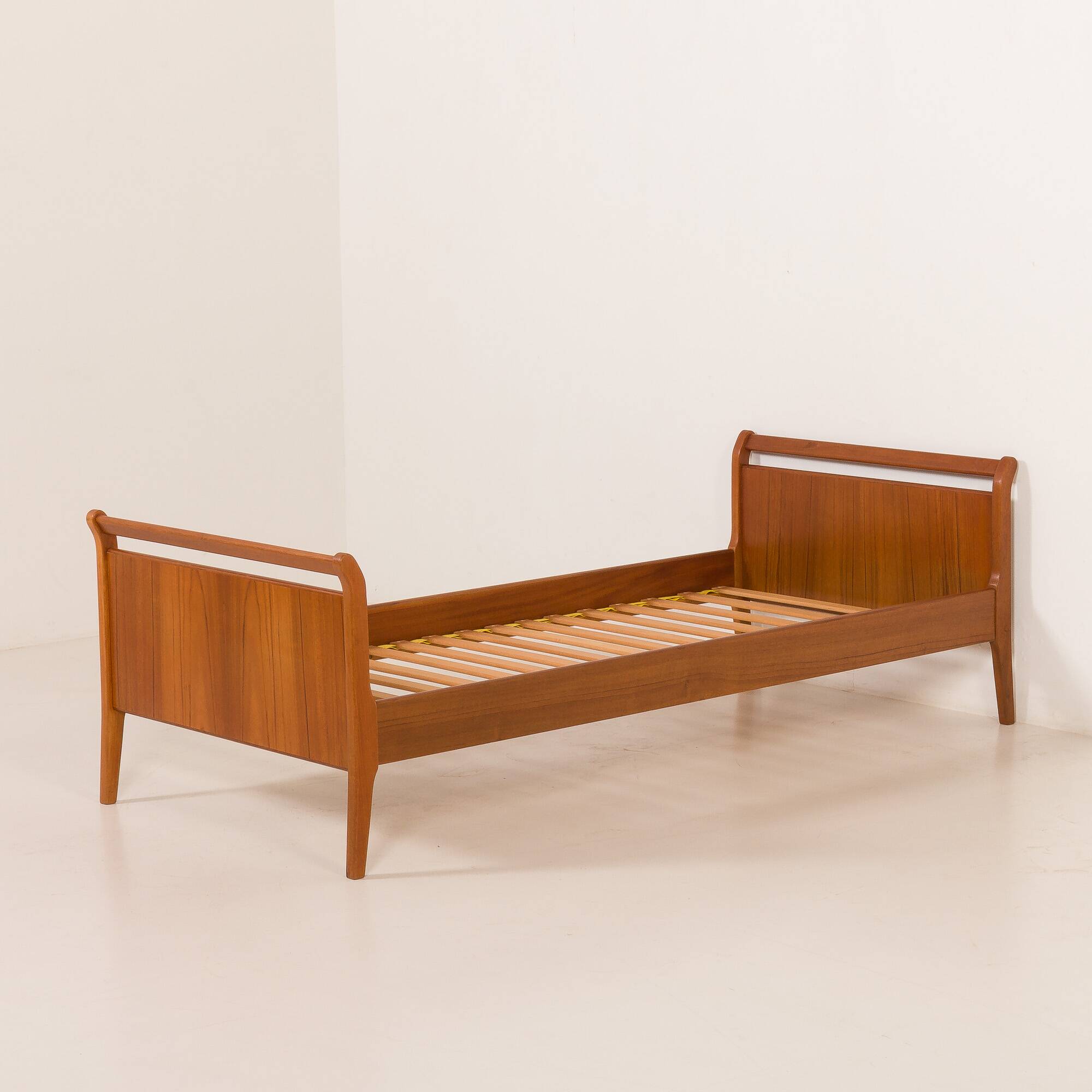 Danish mid century teak bed, 1960s