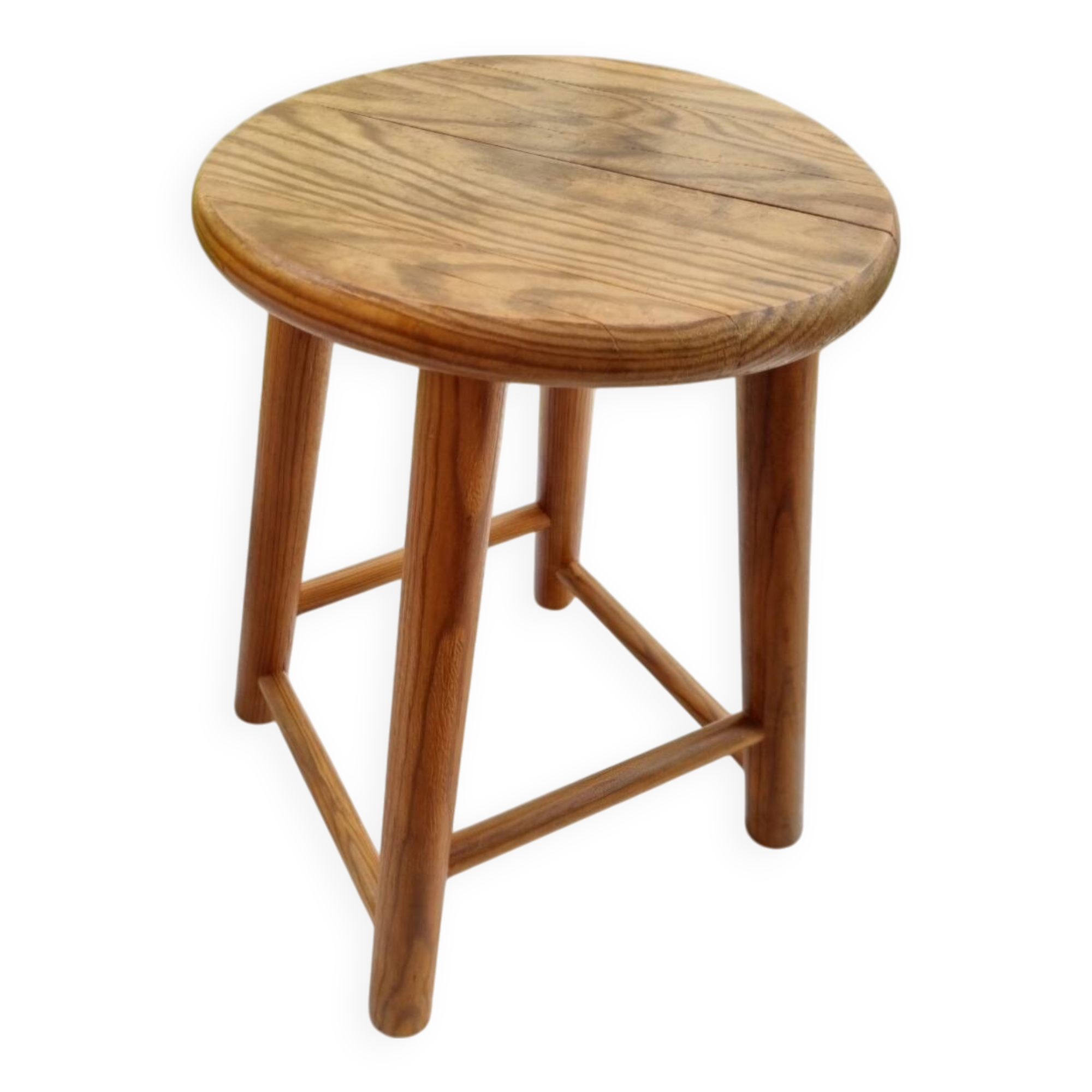 Low wooden stool
