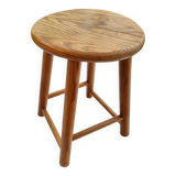 Low wooden stool