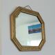 Small octagonal art nouveau mirror