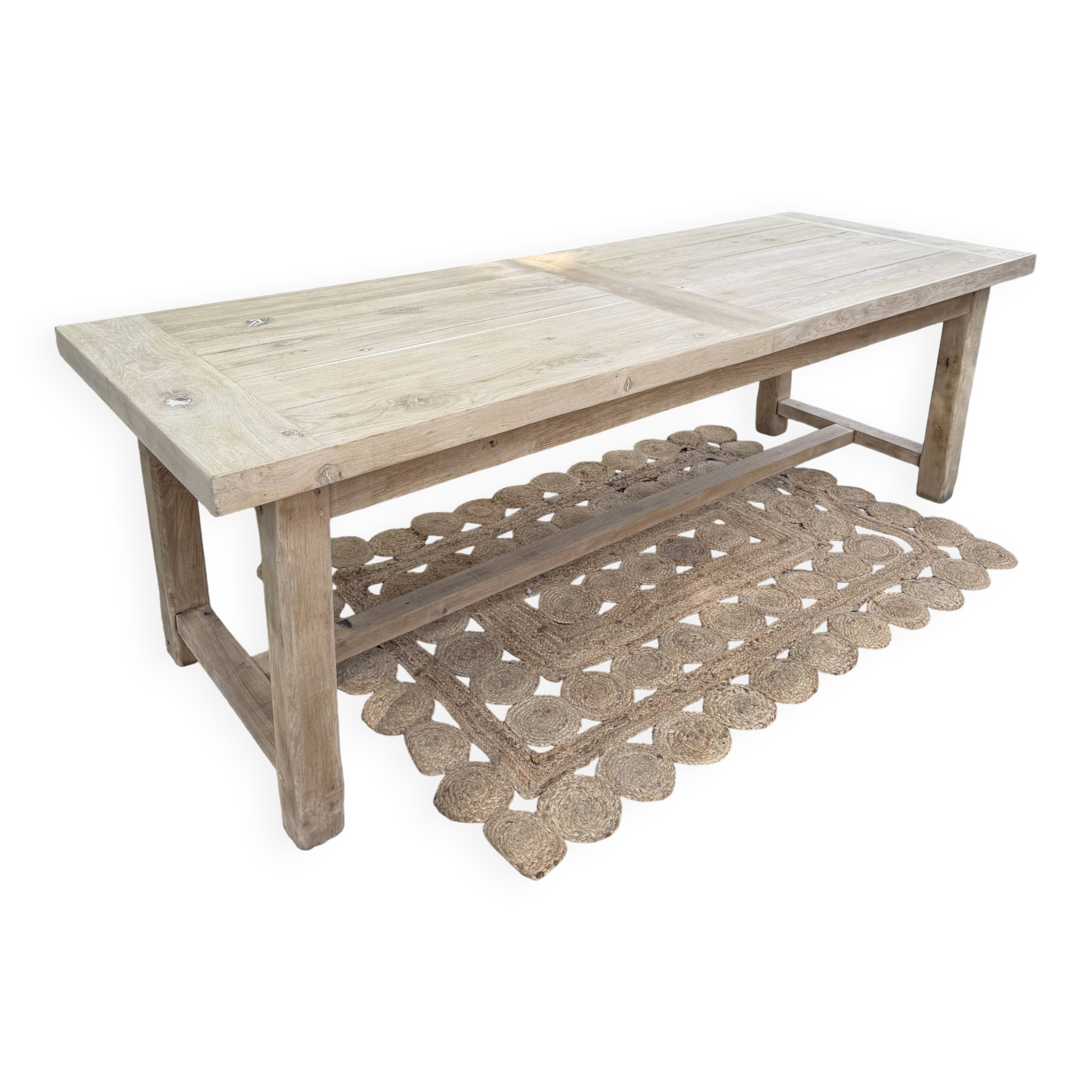 Large solid wood table 238cm