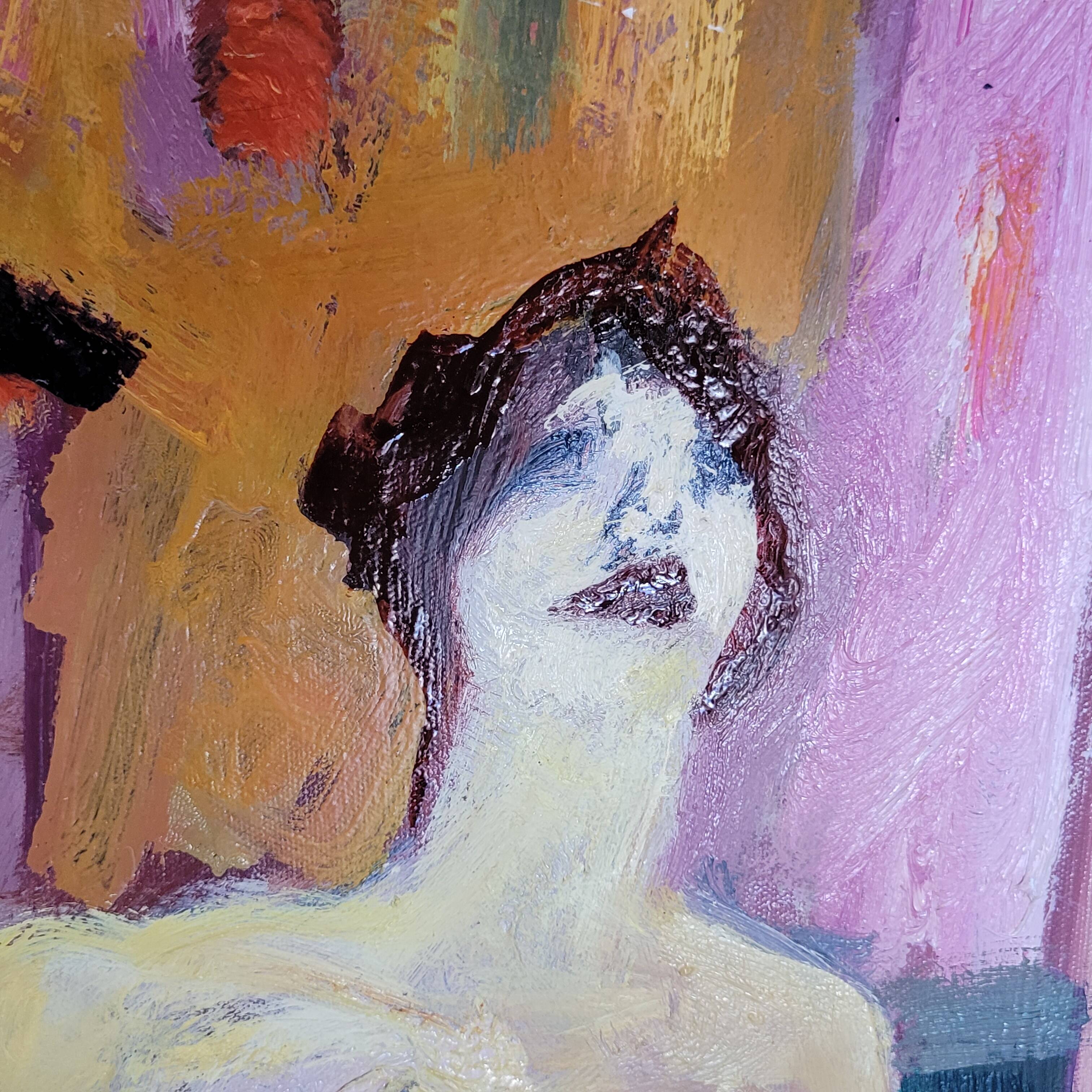 Painting Alain Richard (1933/2017) oil on canvas