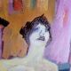 Painting Alain Richard (1933/2017) oil on canvas