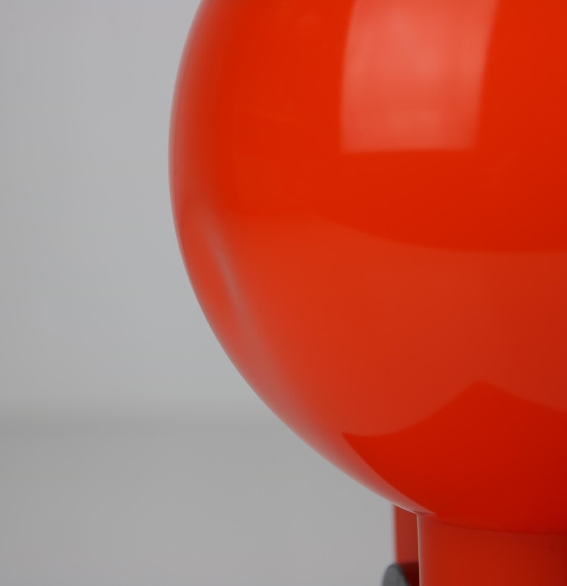 Space Age orange table lamp from Sergio Brazzoli for Guzzini, 1970s