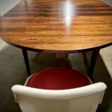 Danish Rosewood Folding Dining Table, 1960s