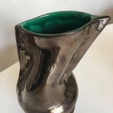 Vallauris 1960 glazed earth vase