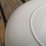 Plate in Faience de Salins Model Deauville Raspberry