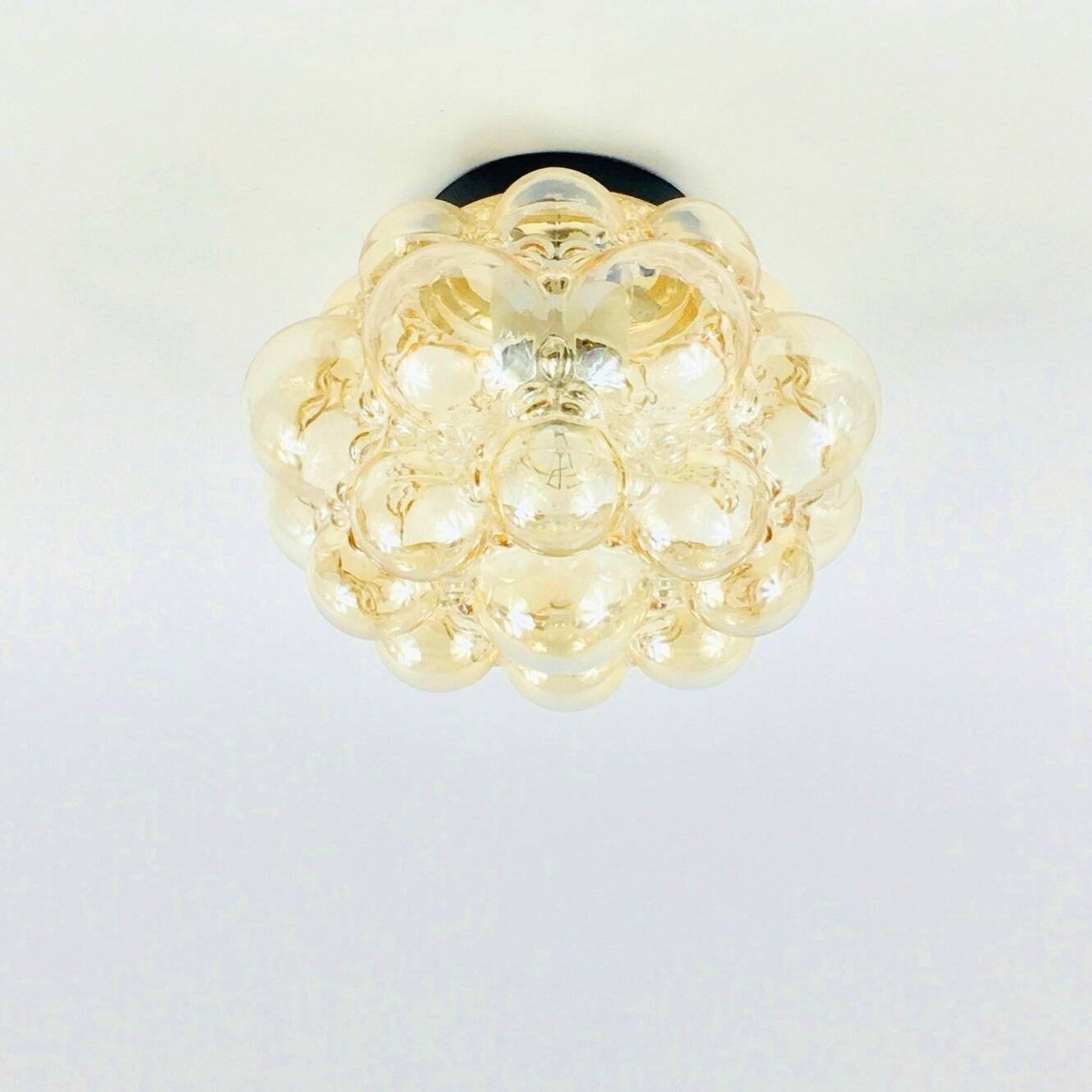 Mid-Century Bubble Glass Ceiling Light by Helena Tynell for Limburg, 1960s