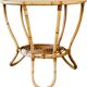 Rattan coffee table with range magazines, vintage circa 60's