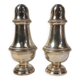 Set of two silver metal sprinklers