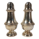Set of two silver metal sprinklers