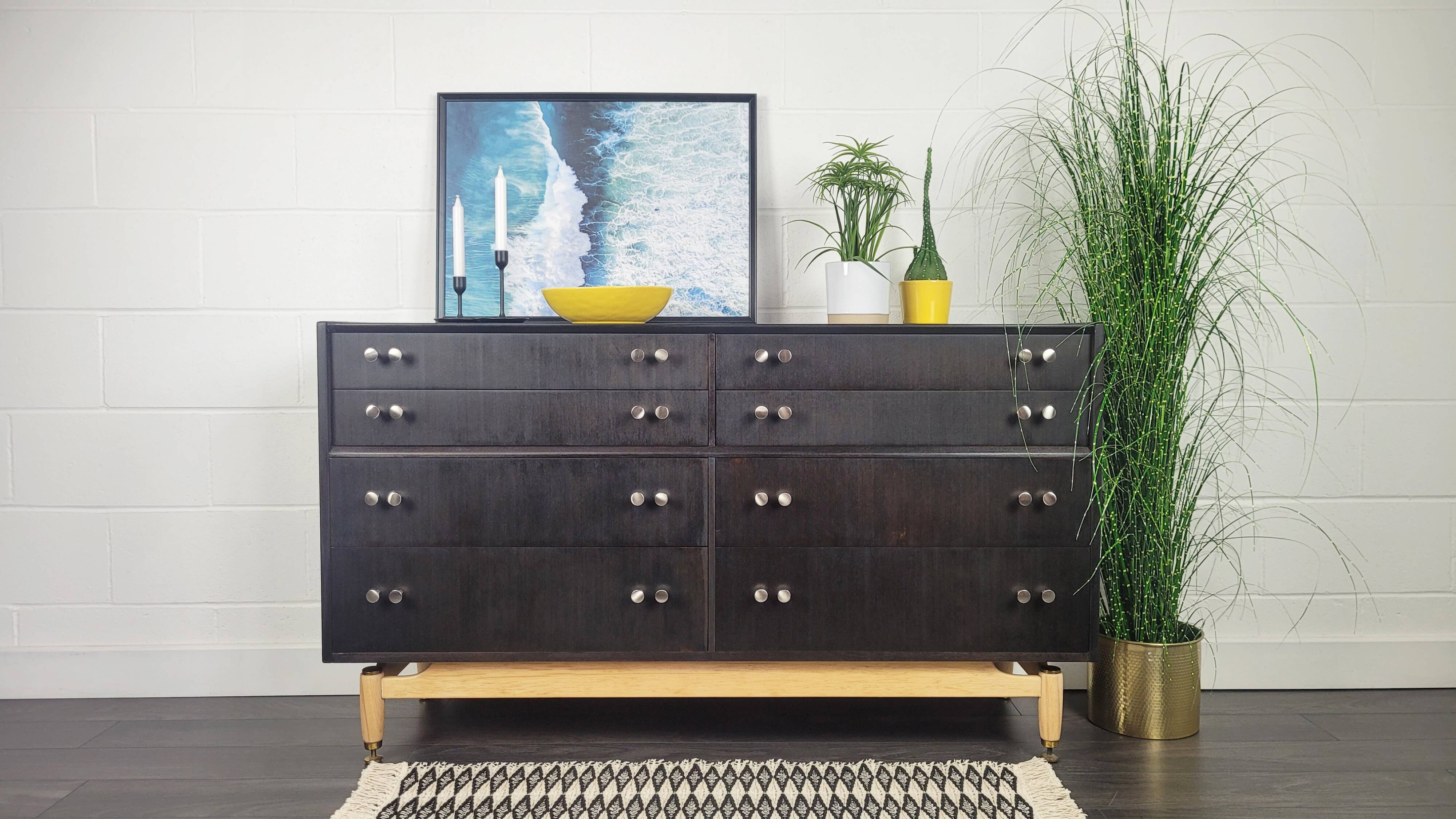 G-Plan Black Double Chest of Drawers, 1960s