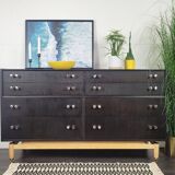 G-Plan Black Double Chest of Drawers, 1960s