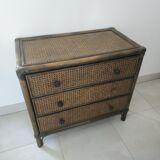 Rattan chest of drawers and canning