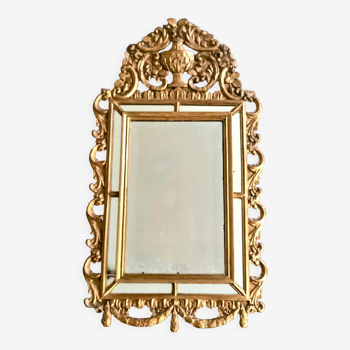 Miroir parclose en bois doré d’époque louis xvi