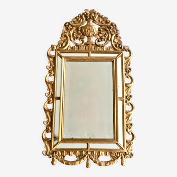 Parclose mirror in gilded wood from the louis xvi period
