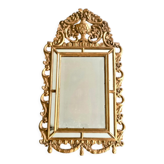 Parclose mirror in gilded wood from the louis xvi period