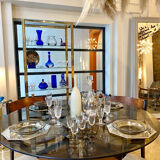 Round glass table 1970
