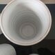 4 vintage stoneware cups in white