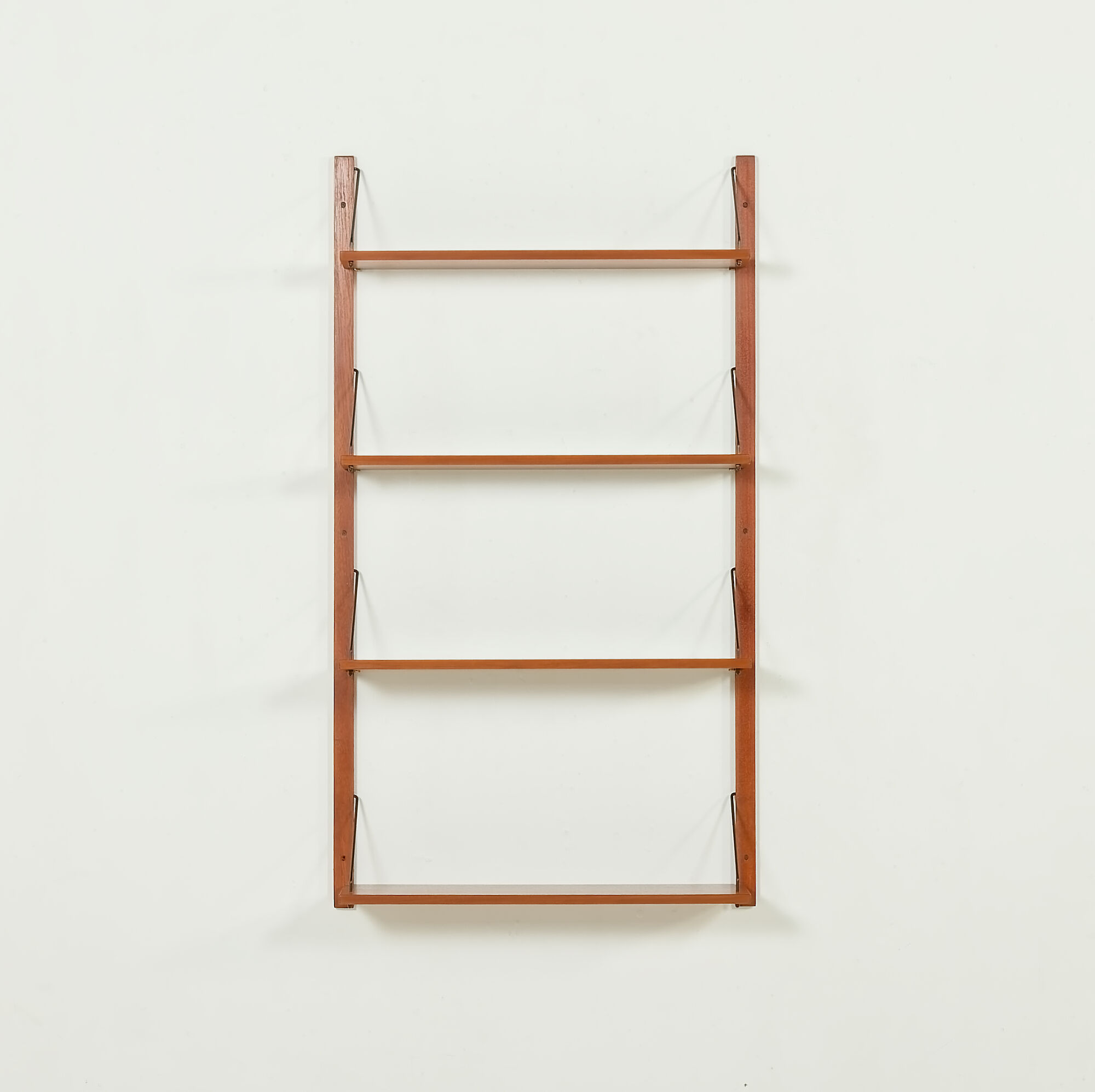 Danish teak shelving unit, set of 4 shelves, 1970s