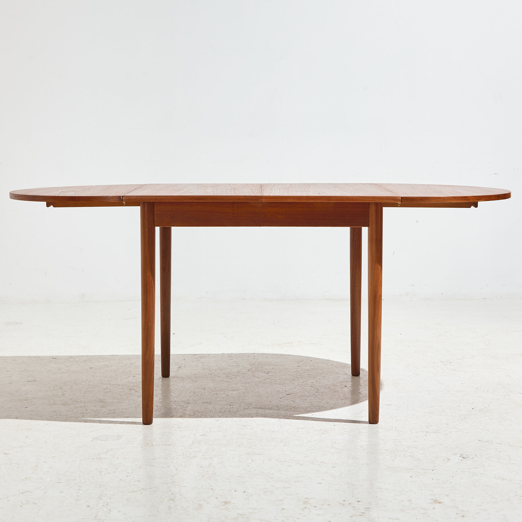 Restored teak dining table