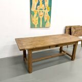 Extendable oak table, 1950s