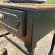 Wood and black desk