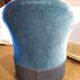Blue toad chair, velvet
