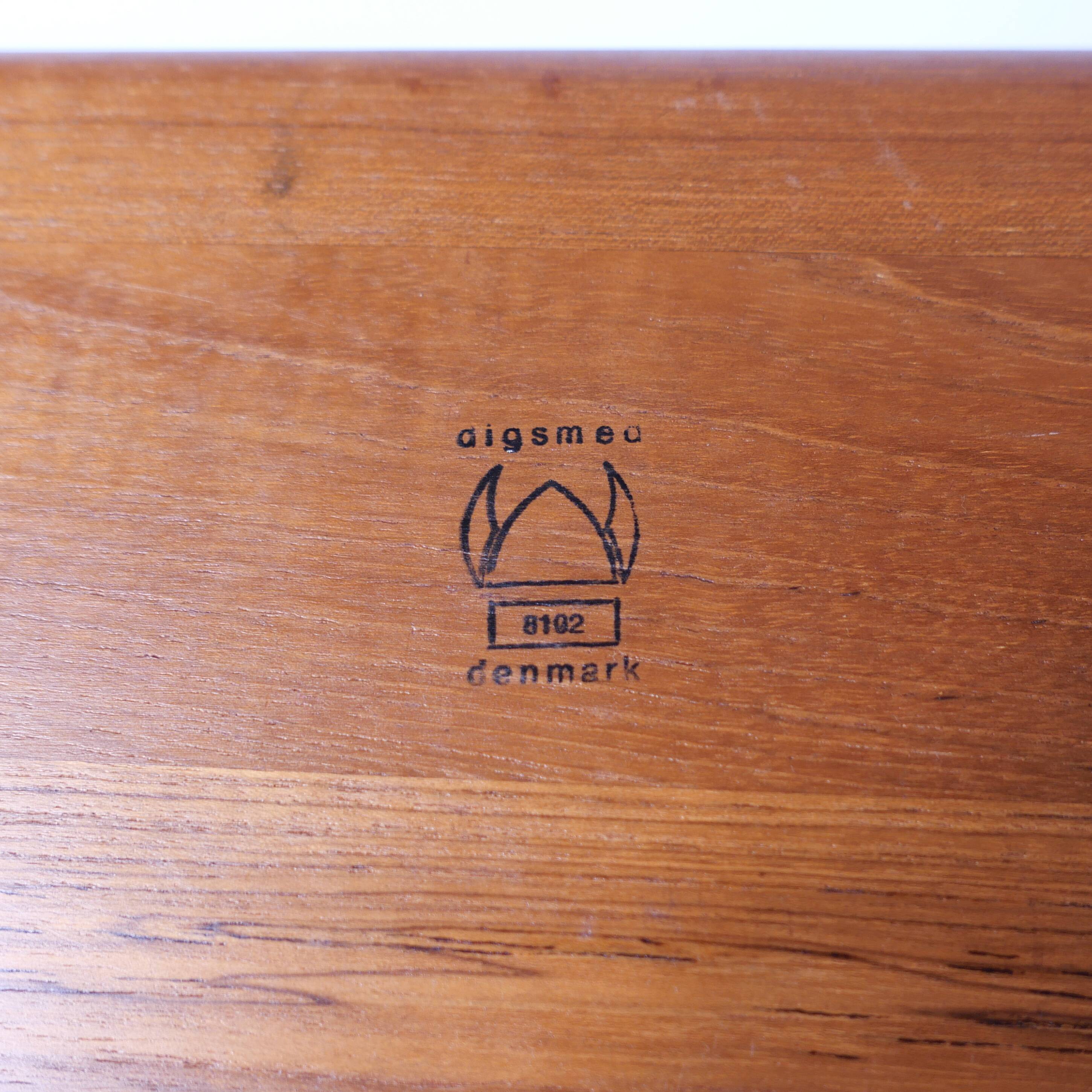 Plateau  aperitif en teck design scandinave digsmed 1960
