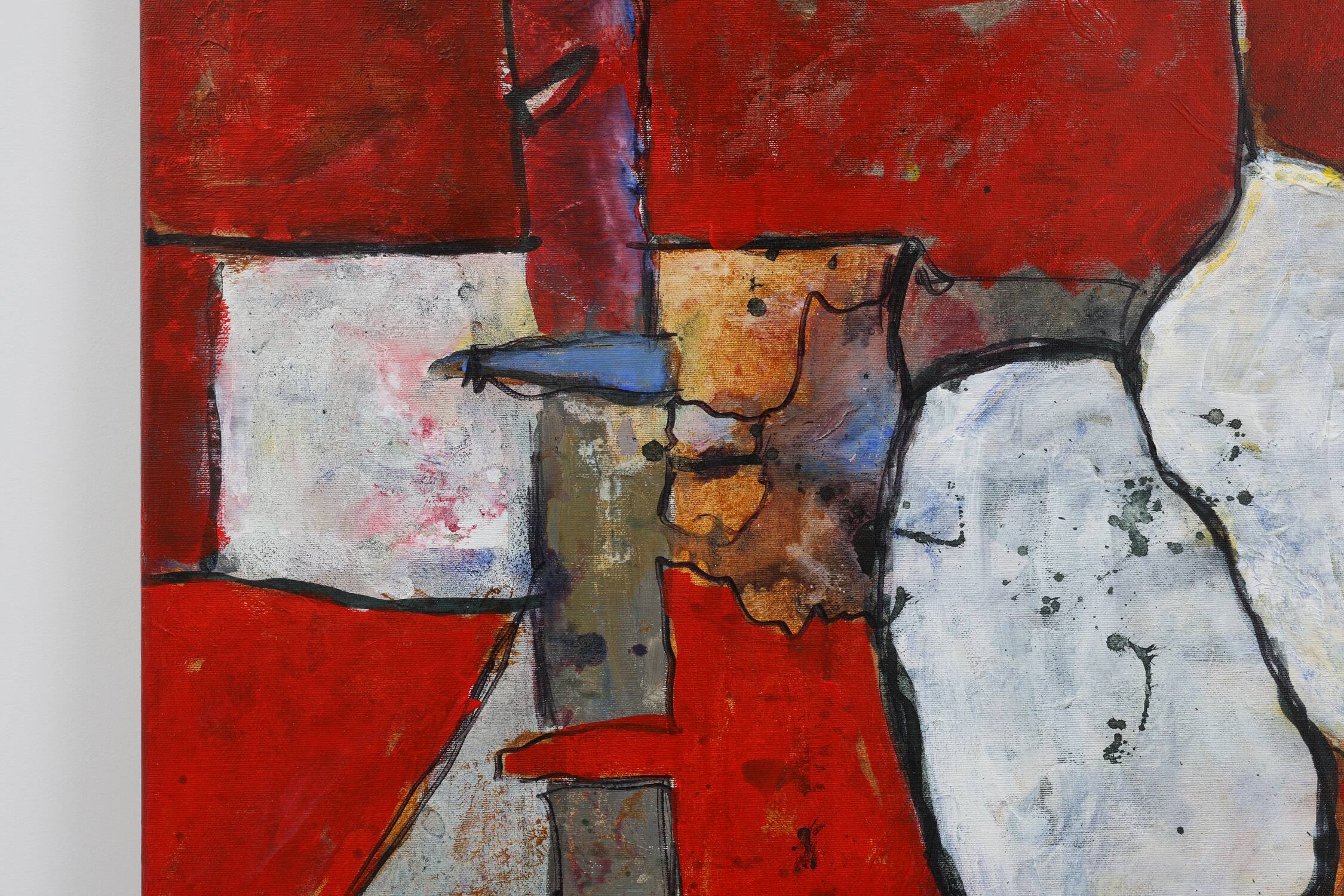 Abstract Painting by Roeland Peperkamp, 1990s, Oil on Canvas