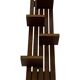 vintage wall shelf plant support, decoration oak wood